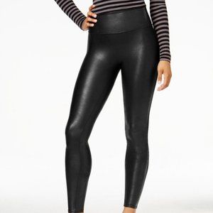 SPANX Black Faux Leather Leggings